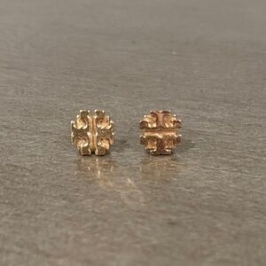 Tory Burch Gold Flower Stud Earrings